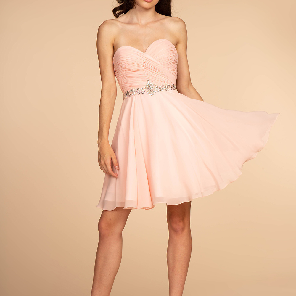 Sweetheart Neckline Off-Shoulder Party Short Dress
